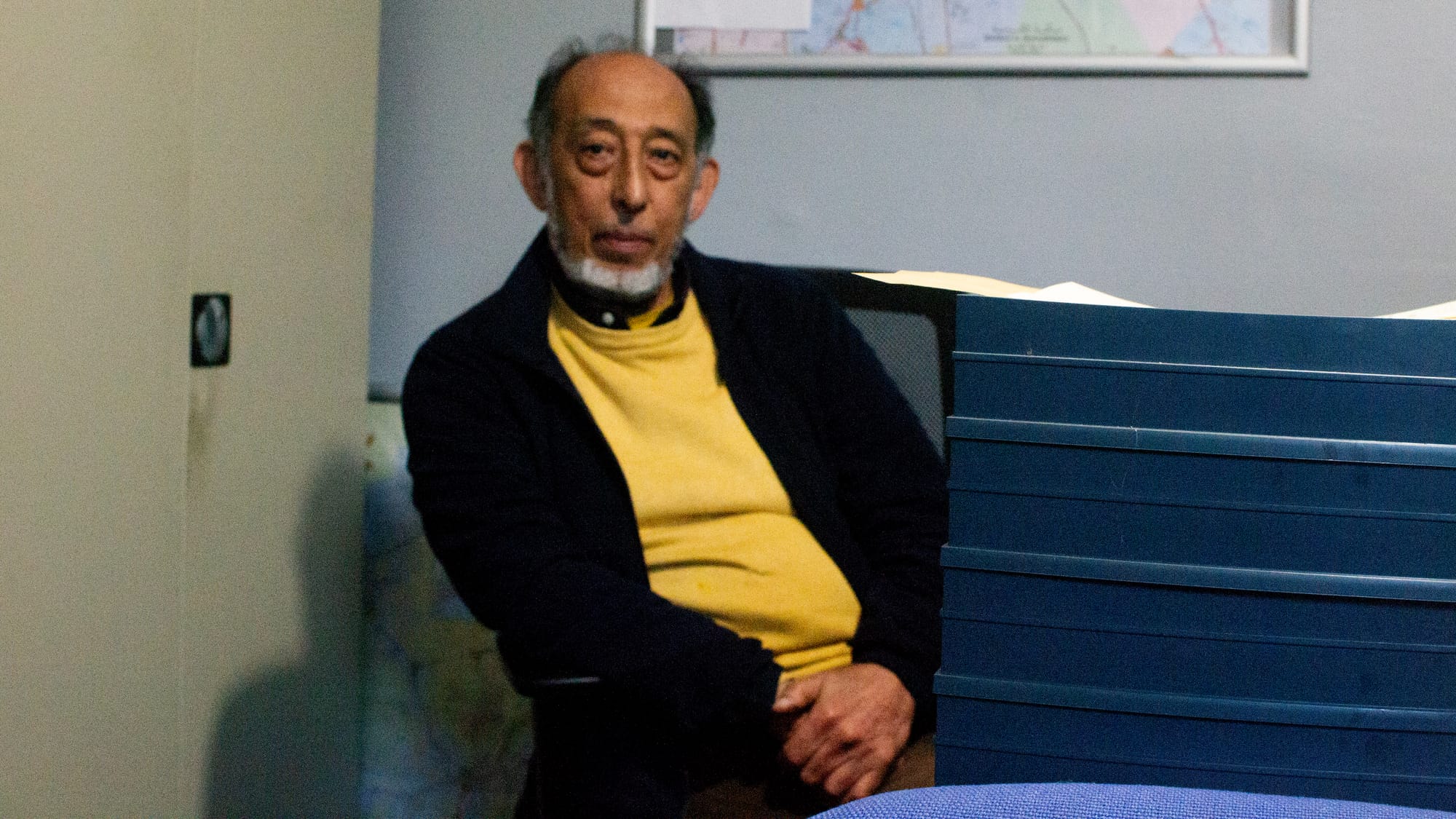 Fazel Ryklief in his office. Photo Shamim Malekmian.