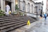 Why Is Powerscourt Centre Watering Its Front Steps?