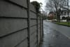 In Inchicore, pieces have been falling off a big old concrete wall