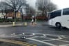 Danger for people who cycle: a junction near Heuston Station